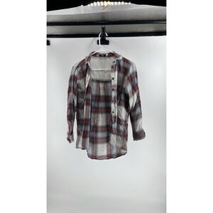 BDG Urban Outfitters Red Gray Plaid Flannel Button Shirt S